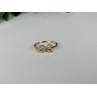 10K YELLOW GOLD EMERALD BOW RING SIZE 7.25
