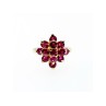 14K YELLOW GOLD RUBY RING SIZE 6.75