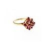 14K YELLOW GOLD RUBY RING SIZE 6.75