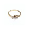 10K YELLOW GOLD SAPPHIRE RING SIZE 6.75