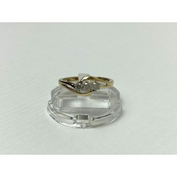 10K YELLOW GOLD SAPPHIRE RING SIZE 6.75