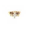 14K YELLOW GOLD DIAMONDS RING SIZE 10.5