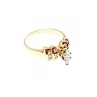 14K YELLOW GOLD DIAMONDS RING SIZE 10.5
