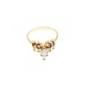 14K YELLOW GOLD DIAMONDS RING SIZE 10.5