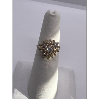 925 Sterling Silver CZ Ring Size 5.5