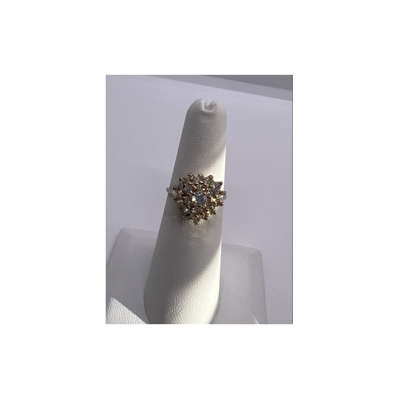 925 Sterling Silver CZ Ring Size 5.5