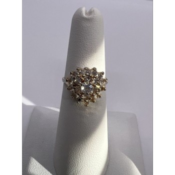 925 Sterling Silver CZ Ring Size 5.5