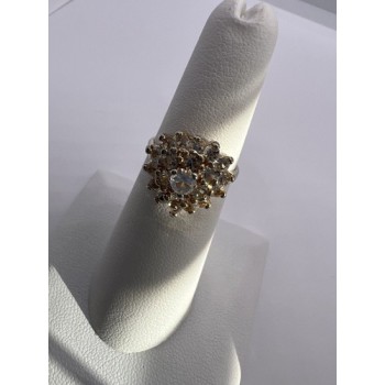 925 Sterling Silver CZ Ring Size 5.5