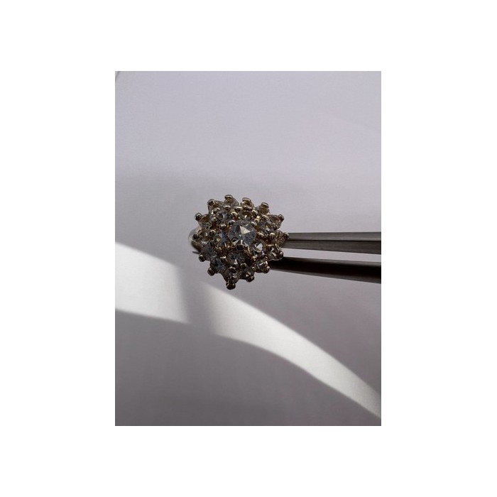 925 Sterling Silver CZ Ring Size 5.5