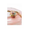 10K YELLOW GOLD AMETHYST, GARNET, TOPAZ, PERIDOT & DIAMOND RING SIZE 6.25