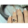 10K YELLOW GOLD  AMETHYST & DIAMOND RING SIZE 7.25