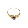 10K YELLOW GOLD  SPINEL & DIAMONDS RING SIZE 8.5