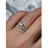 925 Sterling Silver CZ Ring Size 6.5