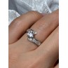 925 Sterling Silver CZ Ring Size 6.5