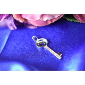 925 Sterling Silver Black & White CZ 