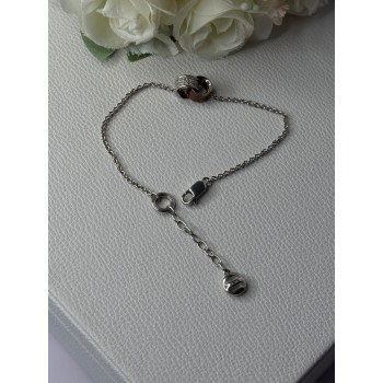 Ewa 925 Sterling Silver CZ Bracelet Length 7/ 8.5 Inch