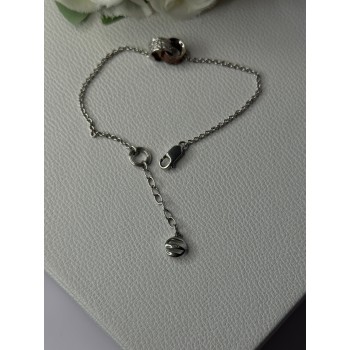 Ewa 925 Sterling Silver CZ Bracelet Length 7/ 8.5 Inch