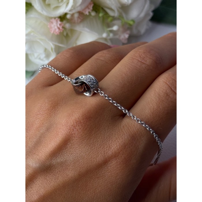 Ewa 925 Sterling Silver CZ Bracelet Length 7/ 8.5 Inch