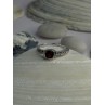 925 Sterling Silver Garnet Ring Size 8.5