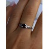 925 Sterling Silver Garnet Ring Size 8.5