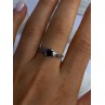925 Sterling Silver Garnet Ring Size 8.5