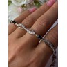 Dl 925 Sterling Silver Gold Plated Sapphire Bracelet Length 7.5 Inch