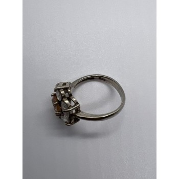 925 Sterling Silver CZ Ring Size 8