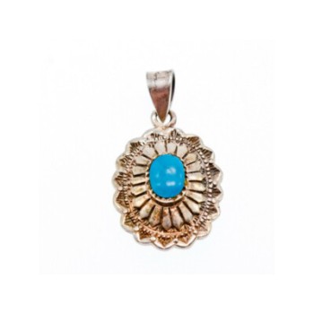 925 Sterling Silver Turquoise Pendant
