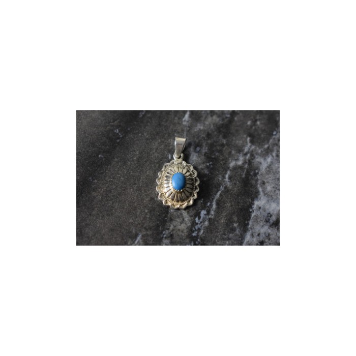 925 Sterling Silver Turquoise Pendant