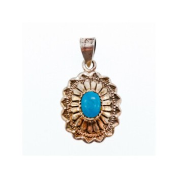 925 Sterling Silver Turquoise Pendant