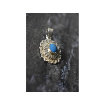 925 Sterling Silver Turquoise Pendant