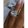 Beautiful Design 925 Sterling Silver Cz Ring Size 5.5