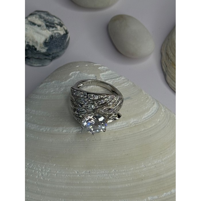 Beautiful Design 925 Sterling Silver Cz Ring Size 5.5