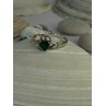 Beautiful Design 925 Sterling Silver Emerald Heart Ring Size 11