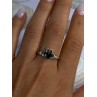 Beautiful Design 925 Sterling Silver Emerald Heart Ring Size 11