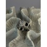 Mens 925 Sterling Silver CZ Ring Size 10
