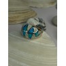Classy Design 925 Sterling Silver Opal Ring Size 8.5