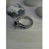 925 Sterling Silver Amethyst & Beryl & Opal Ring Size 6.5