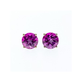 925 Sterling Silver Almandine Stud Earrings