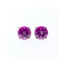 925 Sterling Silver Almandine Stud Earrings
