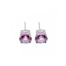 925 Sterling Silver Almandine Stud Earrings