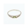 925 Sterling Silver Peridot Ring Size 10.25