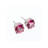 925 Sterling Silver Morganite Stud Earrings