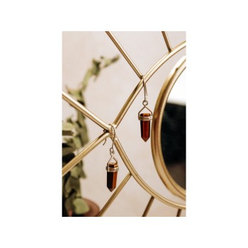 925 Sterling Silver Tiger's Eye Earrings