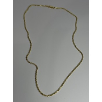 925 Sterling Silver Gold Plated Chain Length 18 Inch