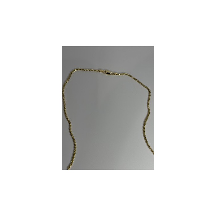 925 Sterling Silver Gold Plated Chain Length 18 Inch