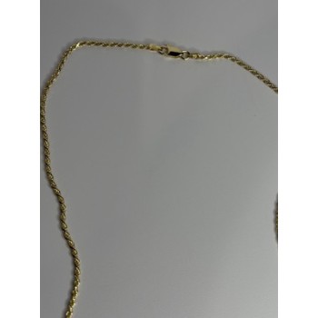 925 Sterling Silver Gold Plated Chain Length 18 Inch