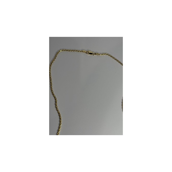 925 Sterling Silver Gold Plated Chain Length 18 Inch
