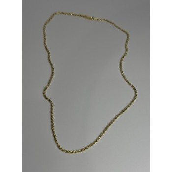 925 Sterling Silver Gold Plated Chain Length 18 Inch