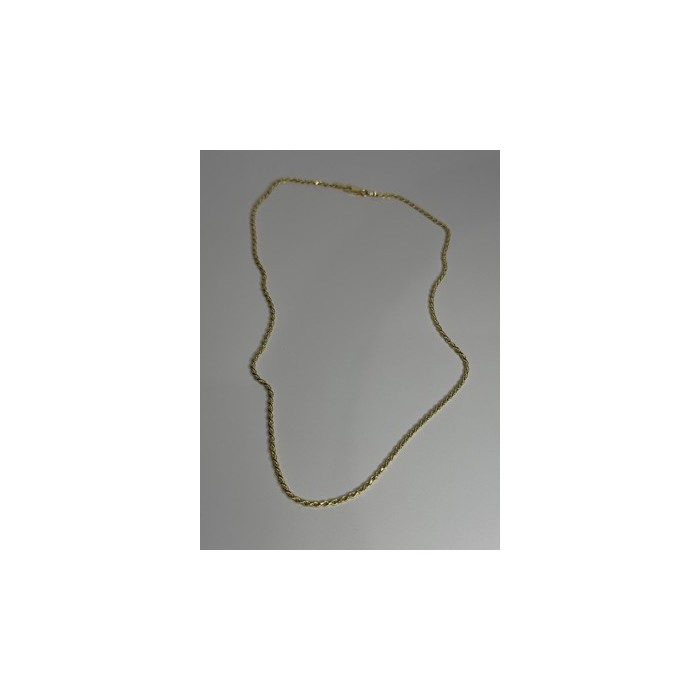 925 Sterling Silver Gold Plated Chain Length 18 Inch